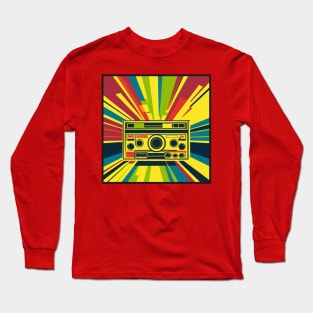 Vintage Retro Music 80s Audio Cassette Tape 089 Long Sleeve T-Shirt